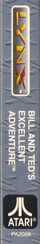 Lateral gris de la caixa de Lynx amb el títol, els logotips d’Atari i Lynx i el codi PA2068.