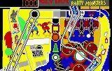 Vista parcial d’una taula de Pinball Jam a Lynx, amb rampes i obstacles sota la franja del marcador.