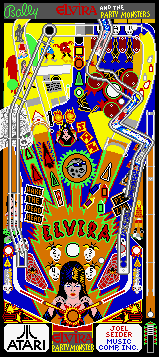 Vista documental completa de la taula d’Elvira, amb rampes superiors, dianes centrals i pales inferiors.