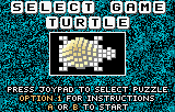 Menú Select Game de Shanghai amb Turtle seleccionat, una previsualització del tauler i indicacions dels botons.