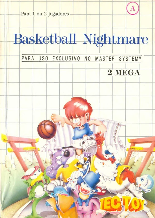 Portada brasilera de Tec Toy amb la indicació 2 MEGA i el mateix jugador envoltat de monstres.
