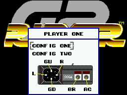 Pantalla de configuració del comandament de GP Rider amb un Control Pad il·lustrat.