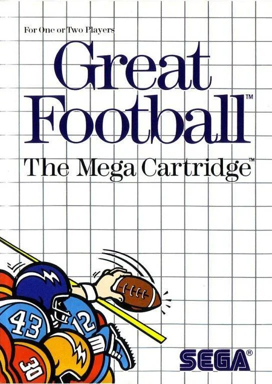 Portada europea de Great Football per a Sega Master System.
