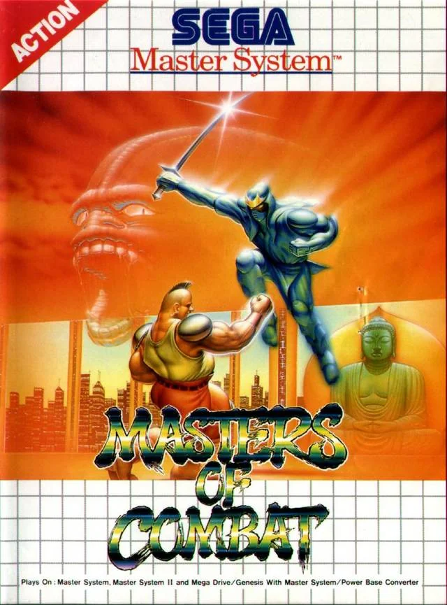 Portada europea de Masters of Combat per a Sega Master System.