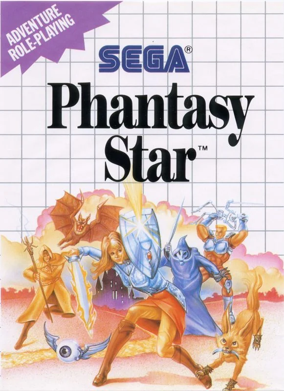 Portada nord-americana de Phantasy Star per a Sega Master System.