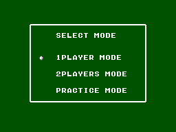 Menú de Putt & Putter amb les opcions 1 Player, 2 Players i Practice Mode.