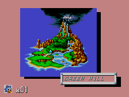 Mapa de l’illa amb Green Hill assenyalada i un comptador d’una oportunitat.