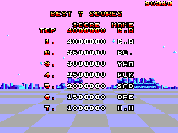 Classificació BEST 7 SCORES amb puntuacions i inicials.
