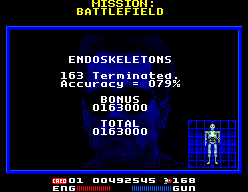 Pantalla de resultats de Battlefield amb enemics destruïts, precisió, bonificació i puntuació total.